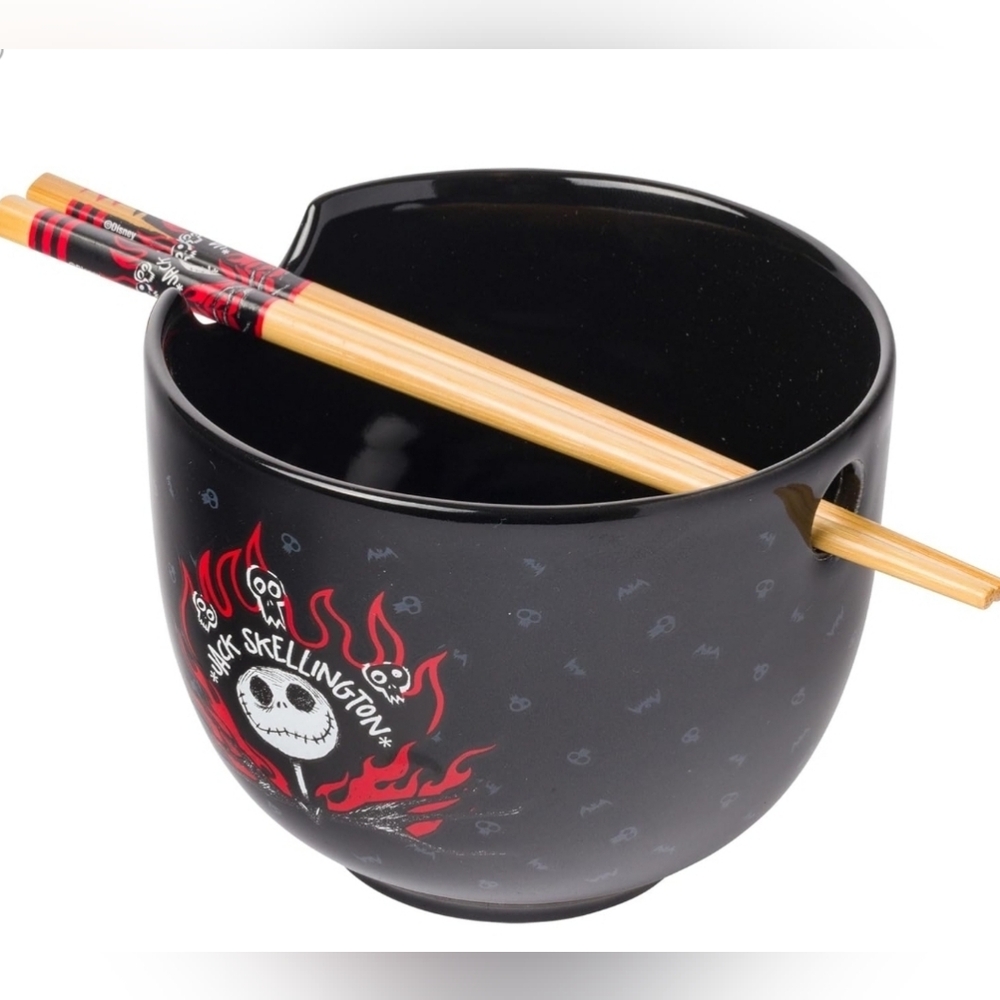 NBC (JACK) ceramic Noodle bowl with chopsticks